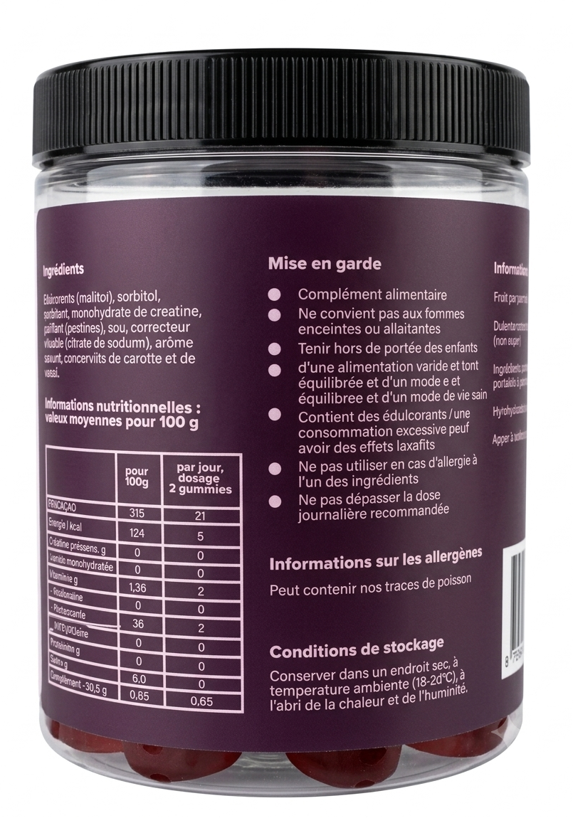 Créatine gummies